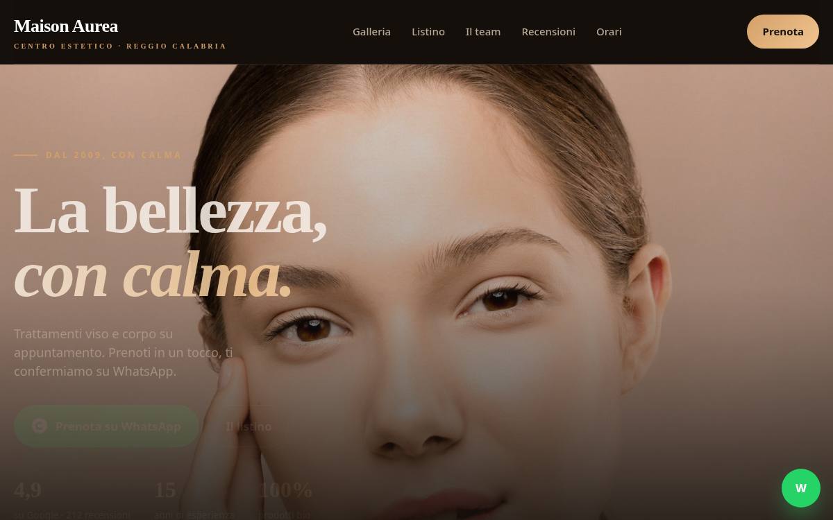 Anteprima del template Premium: Maison Aurea su misura