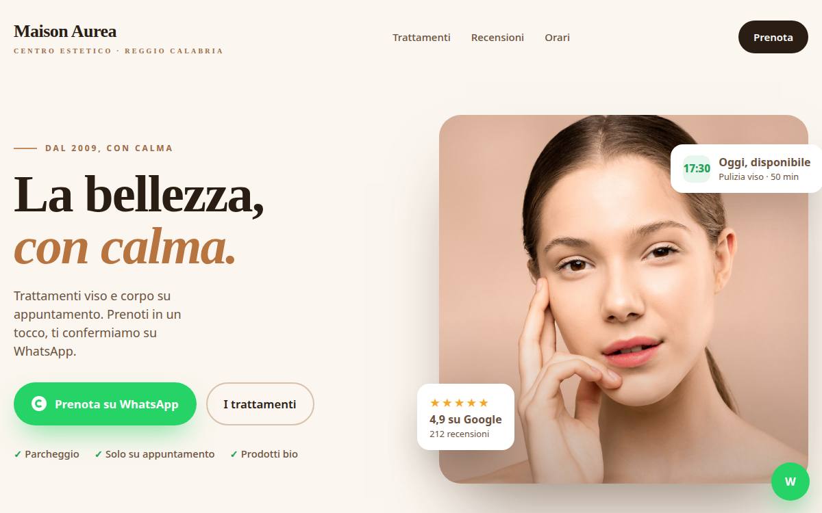 Anteprima del template Business: Maison Aurea